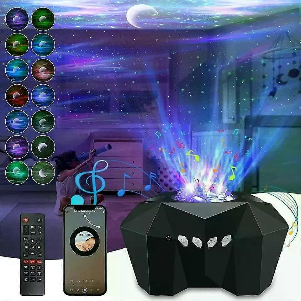 Laser-galaxie-sternenhimmel-projektor, Led-nachtlicht, Wandleuchte, Bluetooth-schreibtischlampe, Stimmungsvolle Sternenprojektion Für Schlafzimmer Neben Dem Sternenhimmel
