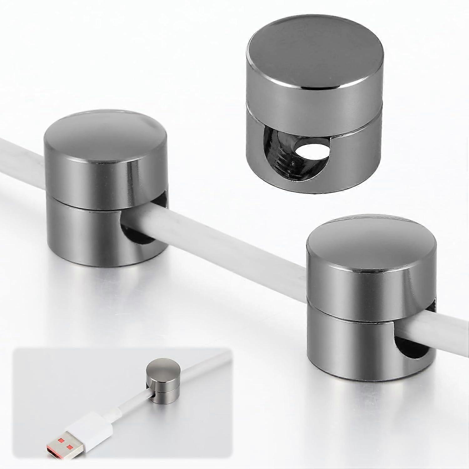 Mabor Ladekabelhalter Für Nachttisch, Kabelanker Für Schreibtisch, Kabelorganisatoren Aus Aluminium, 2-in-1-klebekabelclips, Ladekabelmanagement Für Büro