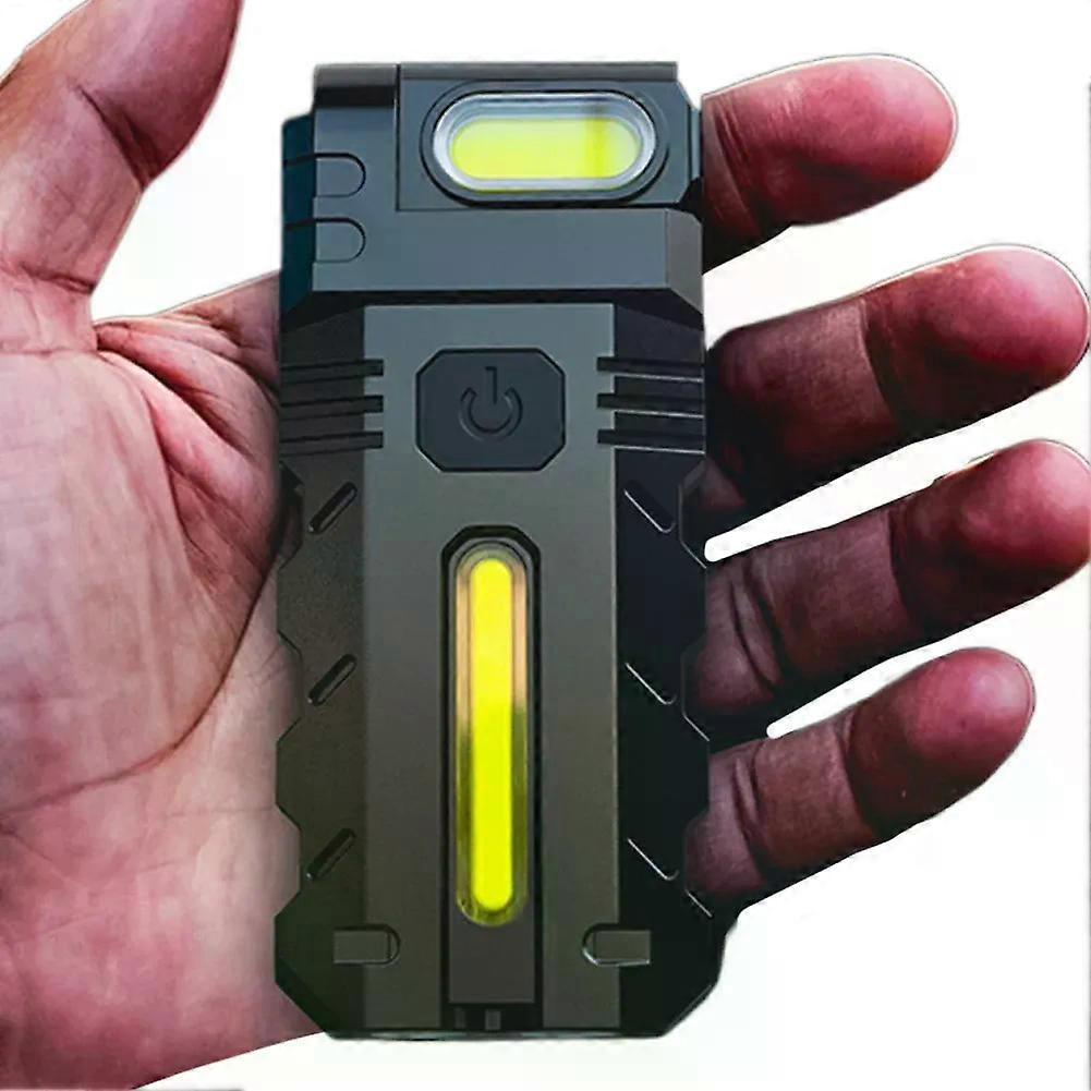 Magnetische Led-taschenlampe, Kompakt-taschenlampe, Usb-aufladbar, Edc-taschenlampe, Tragbare Arbeitsleuchte Für Outdoor-notfälle