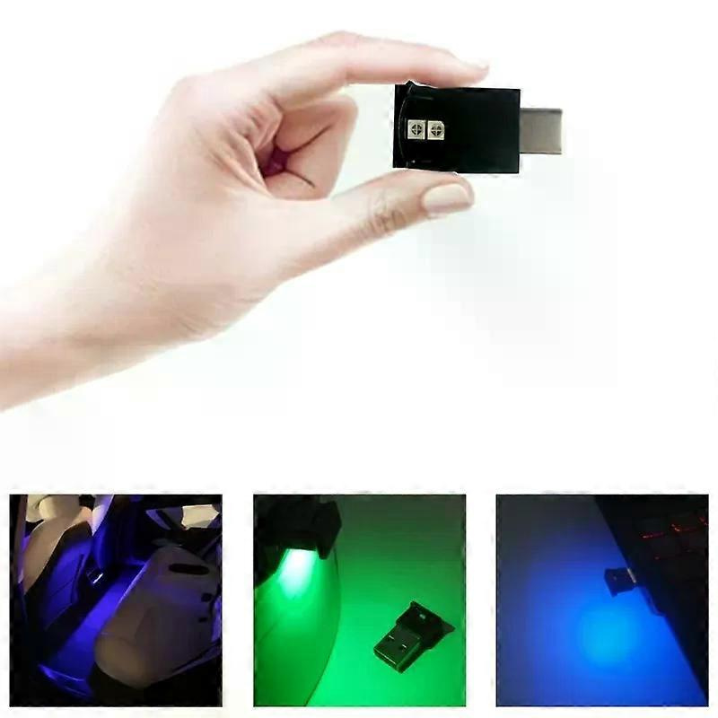 Mini-usb-c-led-rgb-licht, Helligkeit Einstellbar, 8 Farben Wechselbar, Für Auto, Laptop, Tastatur, Stimmungsvolle Nachtlampe D7ya