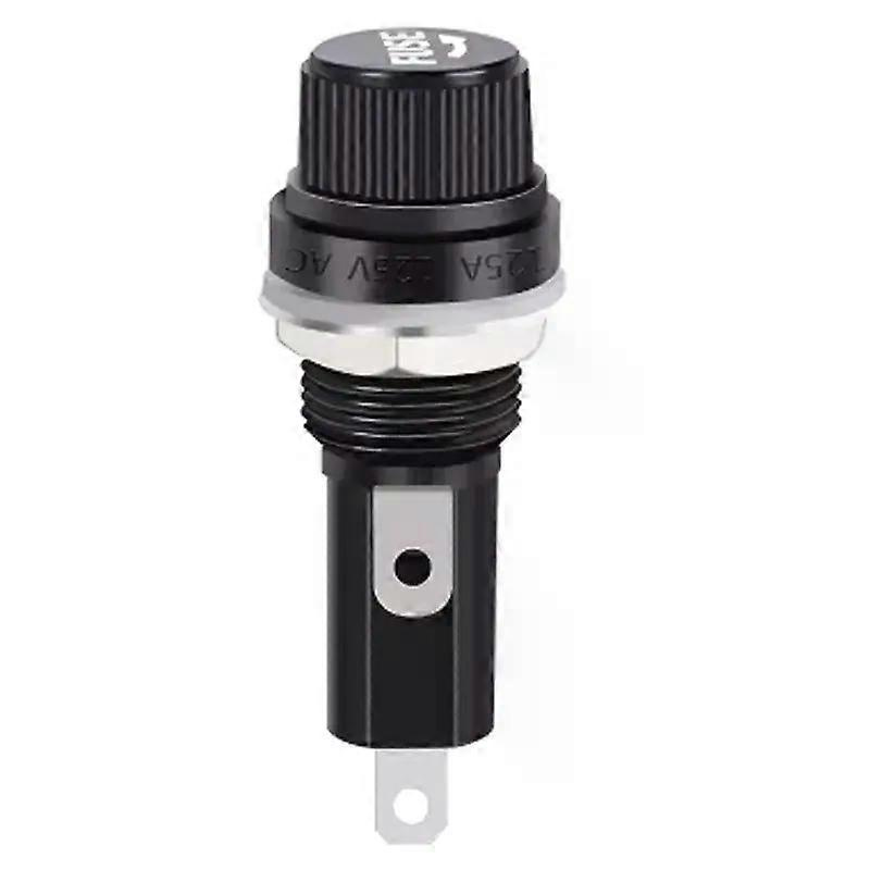 Neue 12-mm-montagebohrung Vcq Für 5 20 10a 250v Gewindeschraubenkappen-sicherungshalter Zur Panelmontage