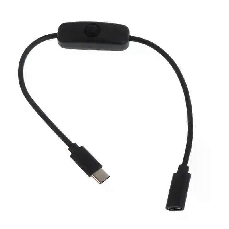 Netzschalterkabel Für 4b-netzteil, Usb Typ C Stecker Auf Typ C Buchse Verlängerungskabel Mit Ein-/ausschalter