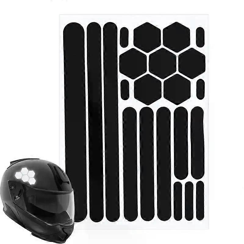 Reflektierende Aufkleber Für Helme – Unsichtbare Helmaufkleber – Einfaches Und Effektives Reflektierendes Klebeband Für Helme, Fahrräder Und Motorräder