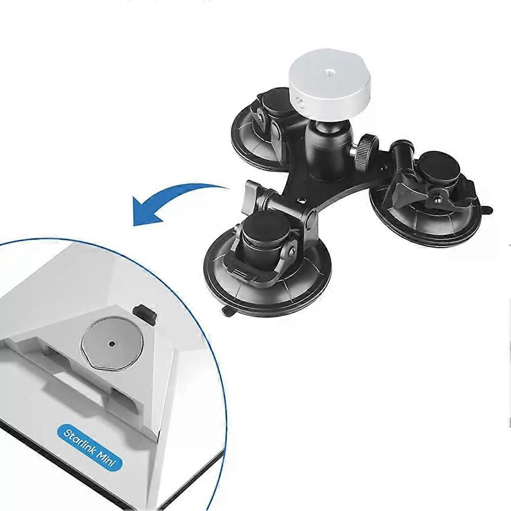 Für Starlink Mini-saugnapf-dachhalterung, Verstellbarer Adapter, Tragbares Stativset, Verschleißfester Dachsignalempfängerhalter