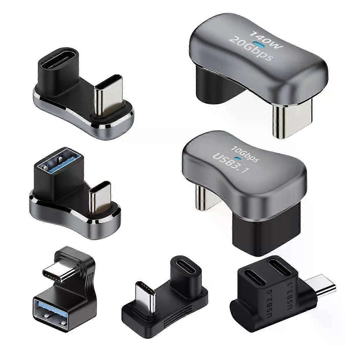 Usb-c-adapter, 180 Grad U-förmig, Usb-c 31 Buchse Auf Stecker, Winkeladapter, Otg-adapter, Kompatibel Mit Macbook Switch