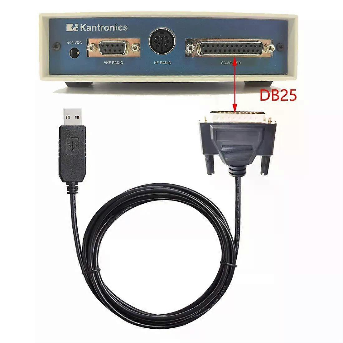 Usb Rs232 Seriell Auf Db25 Stecker Kommunikationsdatenkabel St-25m Für Kantronics Terminal Node Control (tnc) Mit Ftdi Ft231xs Chip
