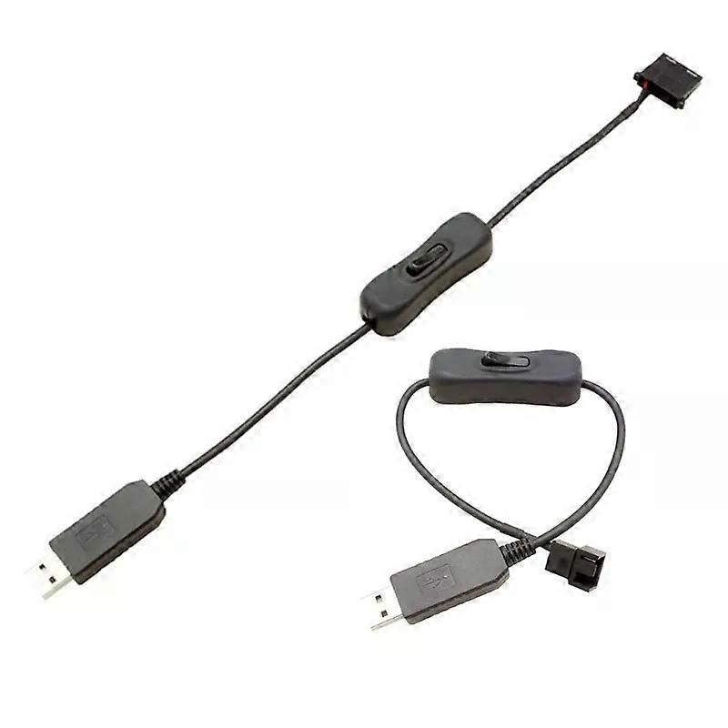 Usb-lüfteradapterkabel 5v Auf 12v Step-up-kabel Usb Auf 4-pin Pc Ummantelt