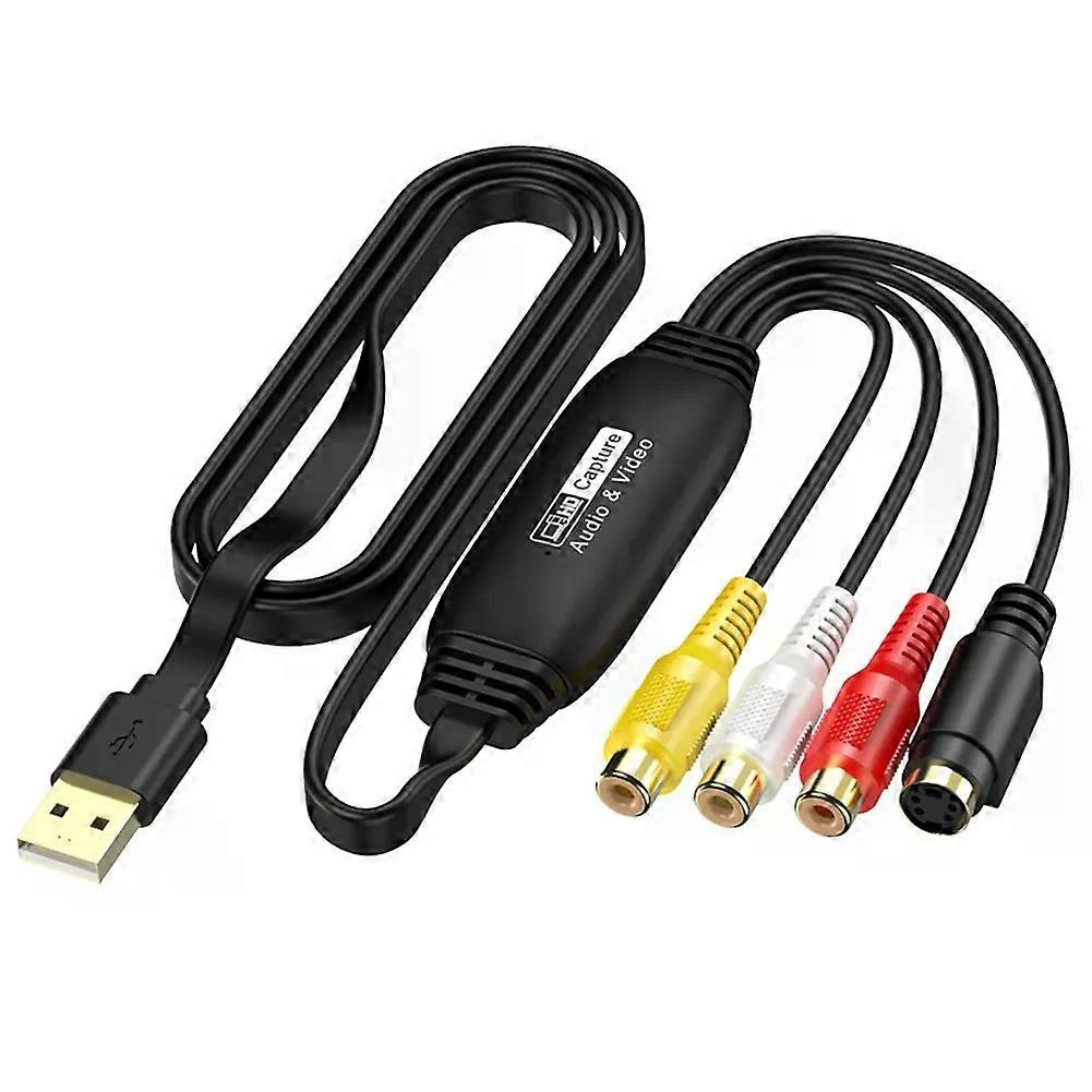Usb-videoaufnahmekarte Vhs Vcr Tv Dvd Audioaufnahmeadapterkarte Rca Zu Usb-videokonverter Für Pc