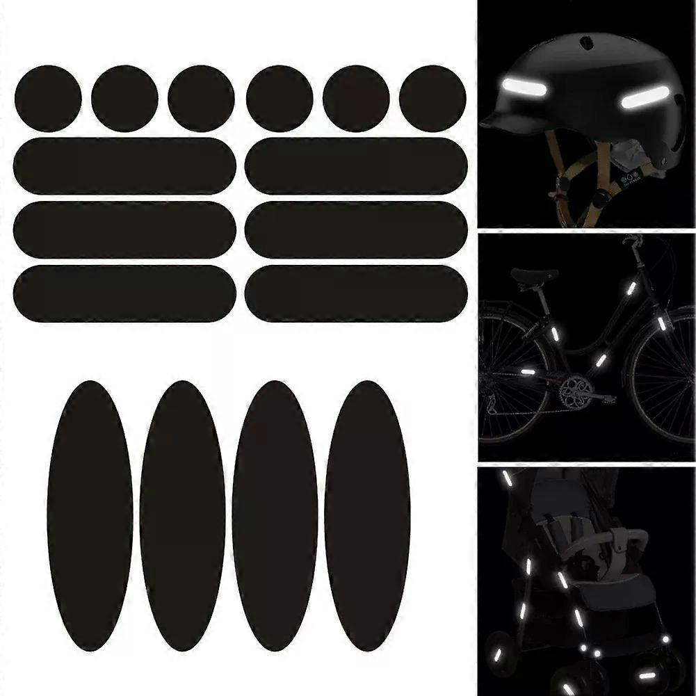 Universelle Reflektierende Folie Für Helme, Unsichtbare Schwarze Reflektierende Aufkleber Im Pfeildesign, Reflektierendes Klebeband Für Motorräder, Autokarosserien Und Fahrräder
