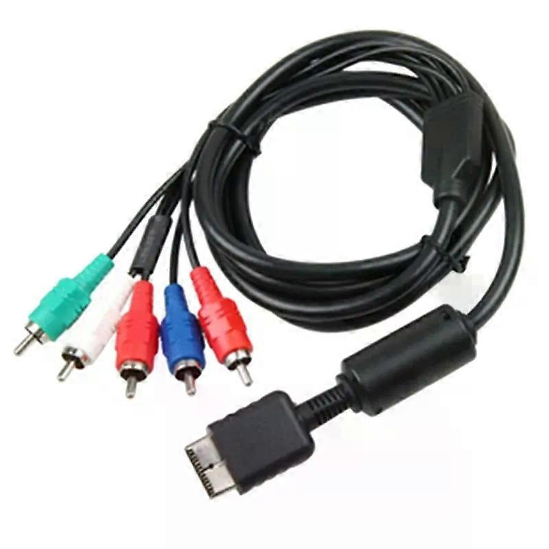 Ypbpr Für Ps2/ps3/ps3 Slim Hdtv-fähiges Tv Hd-komponenten-av-kabel, 5-adrig, 1,8 M, Schwarz