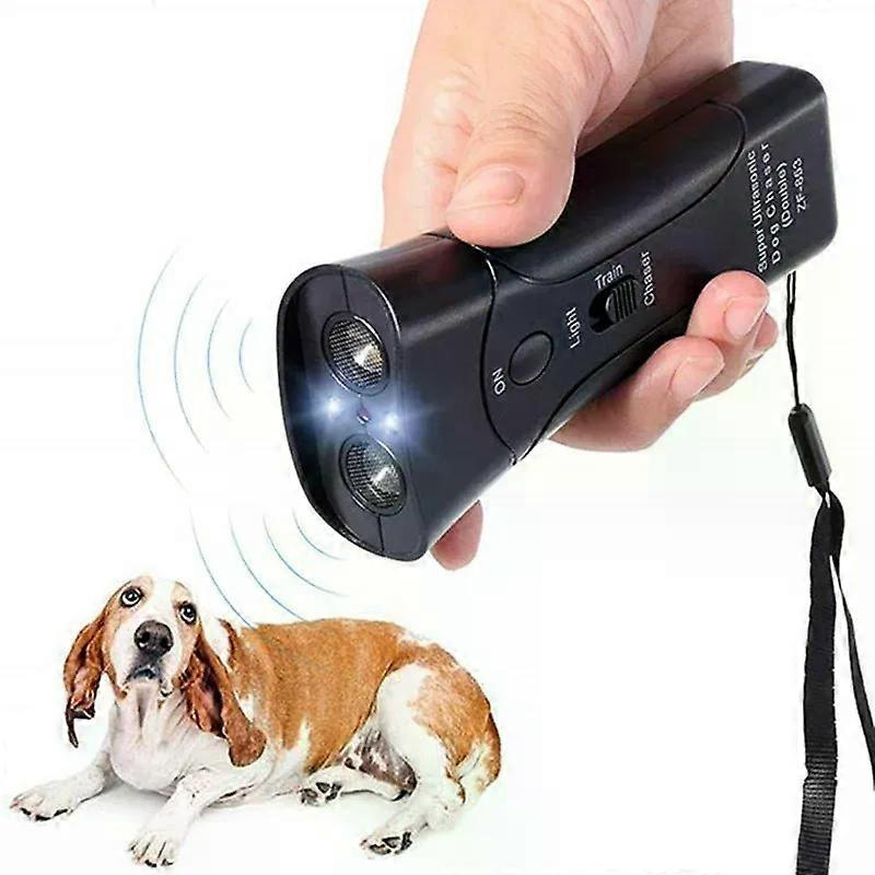 Zf-853 Hundeabwehrgerät Mit Antibellfunktion, Trainingsgerät Mit Led-ultraschallfunktion (ohne Batterie)