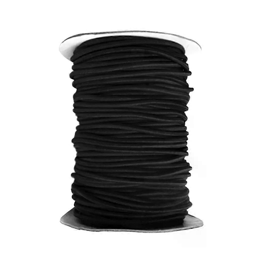 4 Mm Schwarzes Elastisches Bungee-seil Zur Befestigung Von Bootsplanen Und Gepäck Im Marinebereich