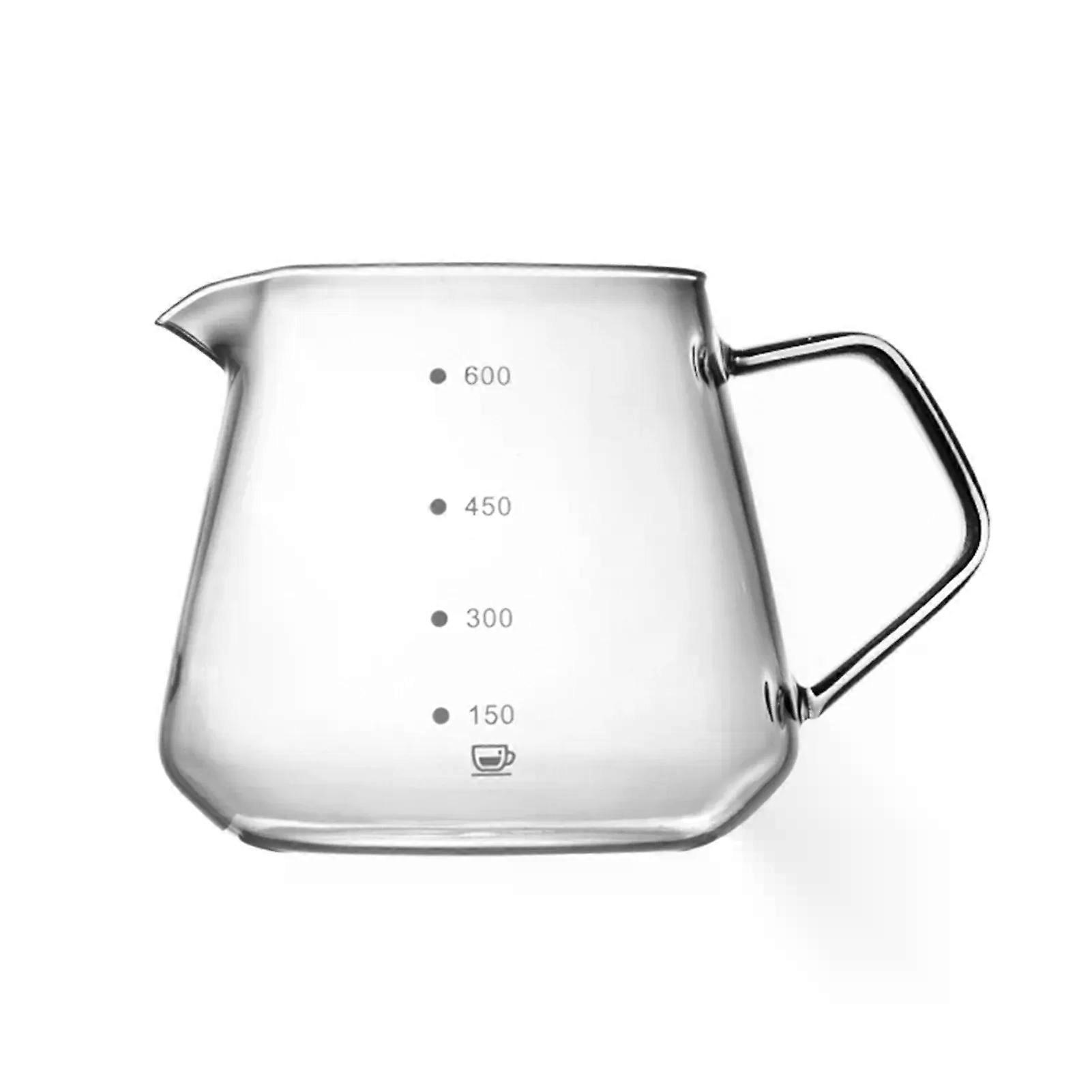 Kleines Glas-kaffeekanne 450 Ml/600 Ml, Geeignet Für Eistee, Wasserfilterkaffee, Filterkaffeemaschine, Haushalt, Büro, Picknick, Küche