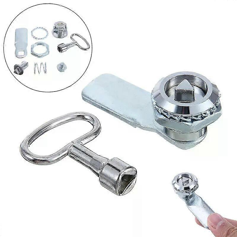 1 Satz Gaszähler-nockenschloss Und Schlüssel, Gas- Und Stromzähler-türschrank-kastenriegel, Schließfach Für Hardware-werkzeugteile