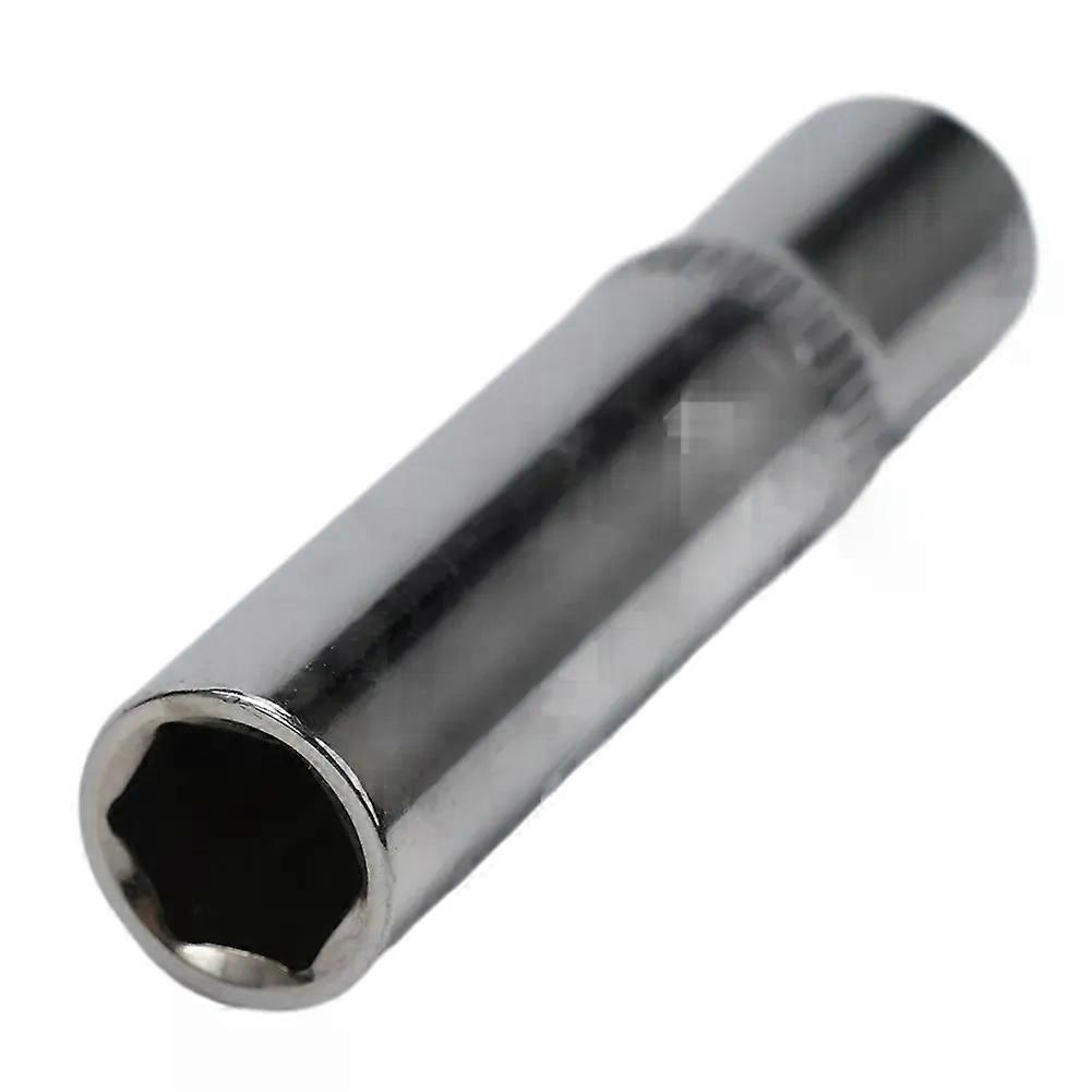 Metrischer Langer Verchromter Steckschlüsselsatz 1/4-zoll-antrieb Sechskant-tiefbettnüsse Von 4 Mm Bis 14 Mm, Professionelle Schraubenschlüsselköpfe, Ratschenwerkzeug