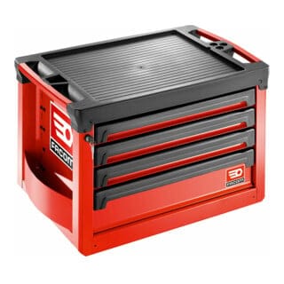 FACOM Werkzeugtruhe ROLL mit 4 Schubladen, 3 Module pro Schublade, rot (RAL 3020)
