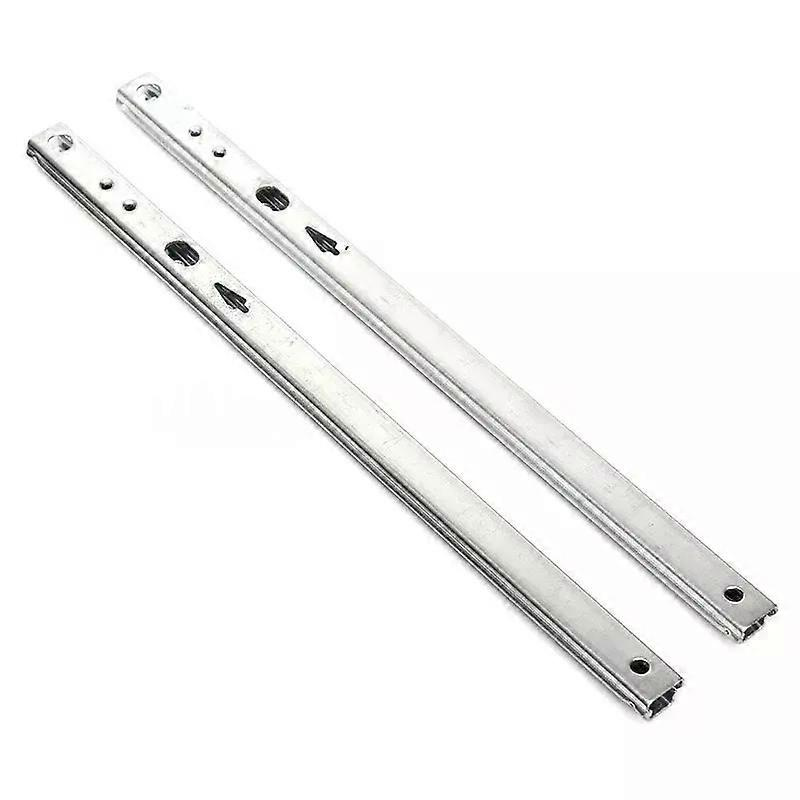 Mikro-kugelführung Aus Stahl, 2-teilig, 17 Breit, 2-fach Faltbar, Für Schränke Und Schubladen