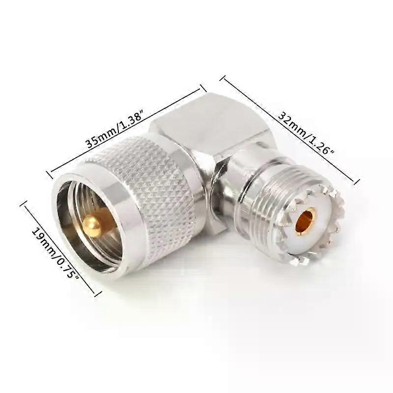 Uhf Pl259 Stecker Auf So239 Buchse 90 Grad Hf-adapter Connec Dropship