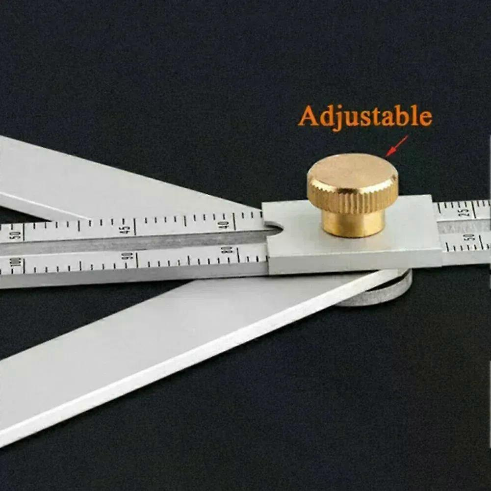 Winkelmesser, Quadratisch, Silberfarben, Edelstahl, 1 Stück, 171 Cm, Mit Mehrwinkel- Und Eckwinkelmessung