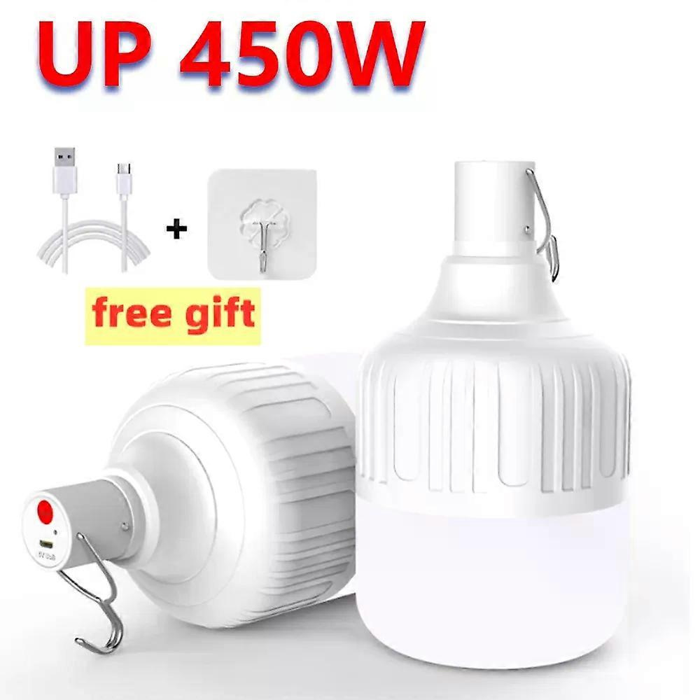 1-8 Stück Usb-wiederaufladbare Led-campinglaternen, Tragbare Hochleistungs-grilllampen Für Den Außenbereich Mit Haken Für Notzelte