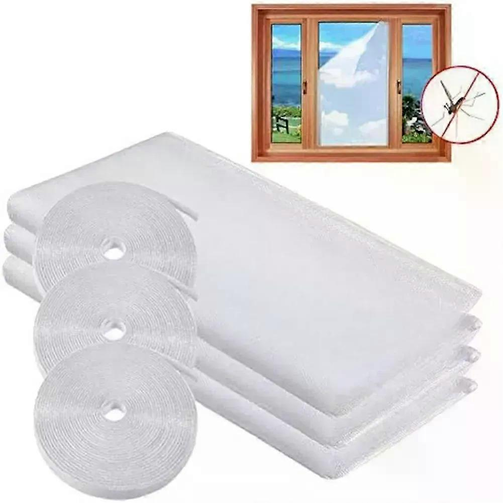3-teiliges Moskitonetz-set Zum Selbermachen Mit 3 Rollen Klebeband, Insektenschutzgitter Für Sommertüren, Fliegengitter, Reparaturklebeband Für Fliegengitter Für Zuhause