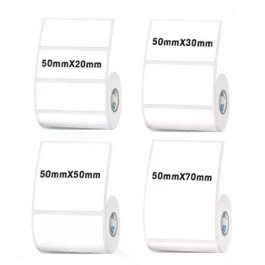 50 Mm Breite Thermodrucker-etiketten, Weißes, Selbstklebendes Etikettenpapier, Preisauszeichnung, Diy-geschenkanhänger, Kleidung