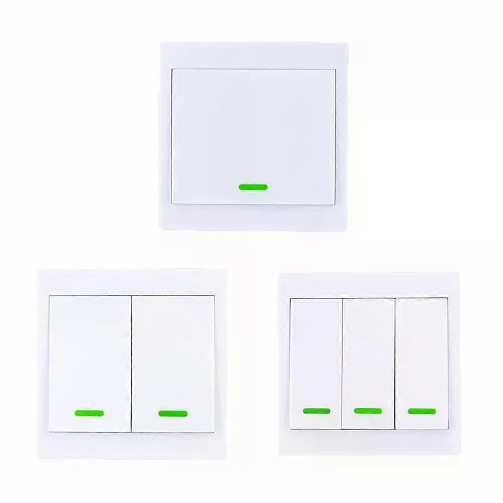 86 Wandpanel-funkfernbedienungssender 1 2 3 Ch Kanal Klebe-rf Tx Smart Home Wohnzimmer Schlafzimmer 315 / 433 Mhz