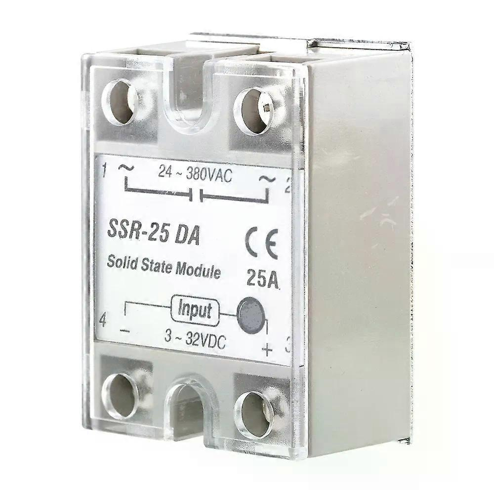 Halbleiterrelais Ssr-10da Ssr-25da Ssr-40da Ssr-50da 10a 25a 40a 50a Tatsächlich 3-32v Dc Zu 24-380v Ac Ssr 10da 25da 40da 50da