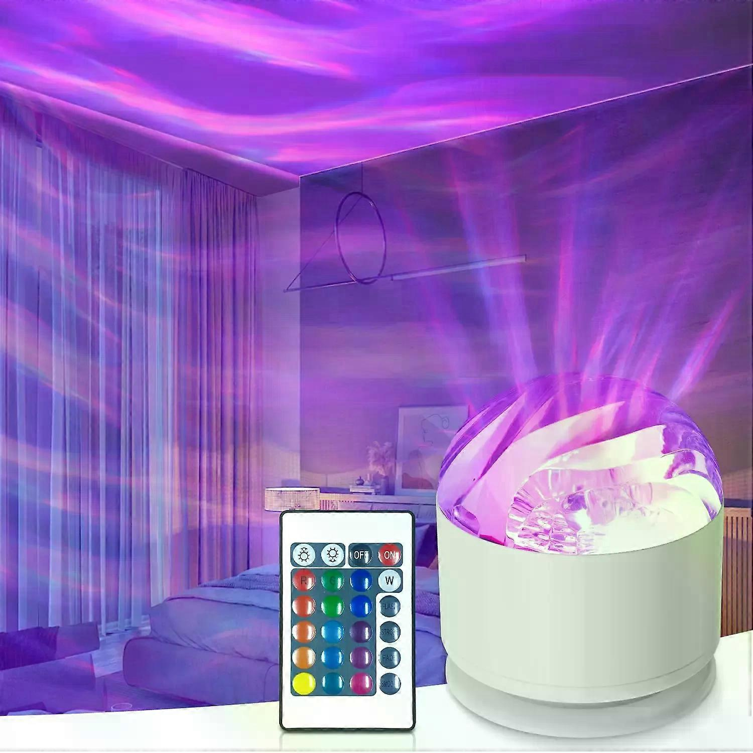 Led-nachtlicht Mit Usb-anschluss, Sternenhimmel-projektor Mit Fernbedienung, 16 Farben (rgb), Galaxienprojektor, Automatische Rotation, Ideal Für Kinderzimmer Und Partydekoration.