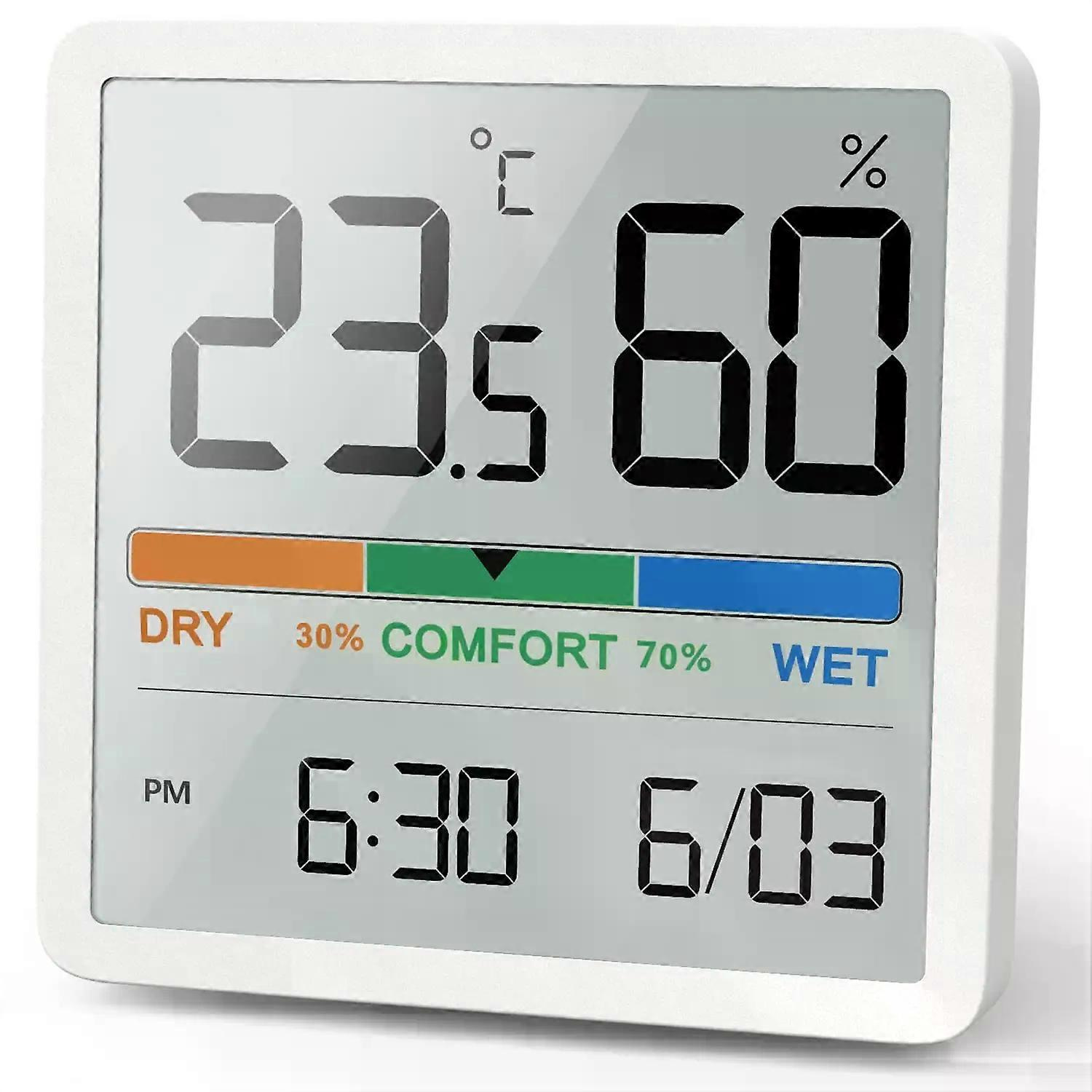 Noklead Digitales Heim-temperatur- Und Feuchtigkeitsmessgerät Mit Lcd-display, Digitalem Thermometer, Hygrometer Und Sensor – Wetterstation