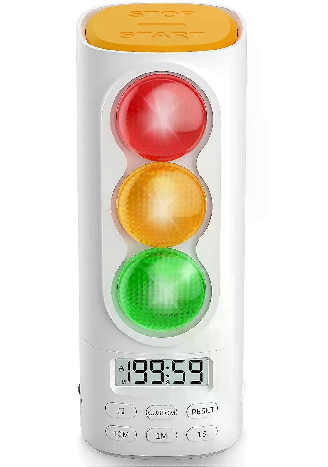 Intelligente Ampel Mit Visueller Zeitschaltuhr, Audio- Und Digitalanzeige Auf Lcd-display Für Kinder, Klassenzimmer, Zuhause, Küche, Spiele – Countdown-timer