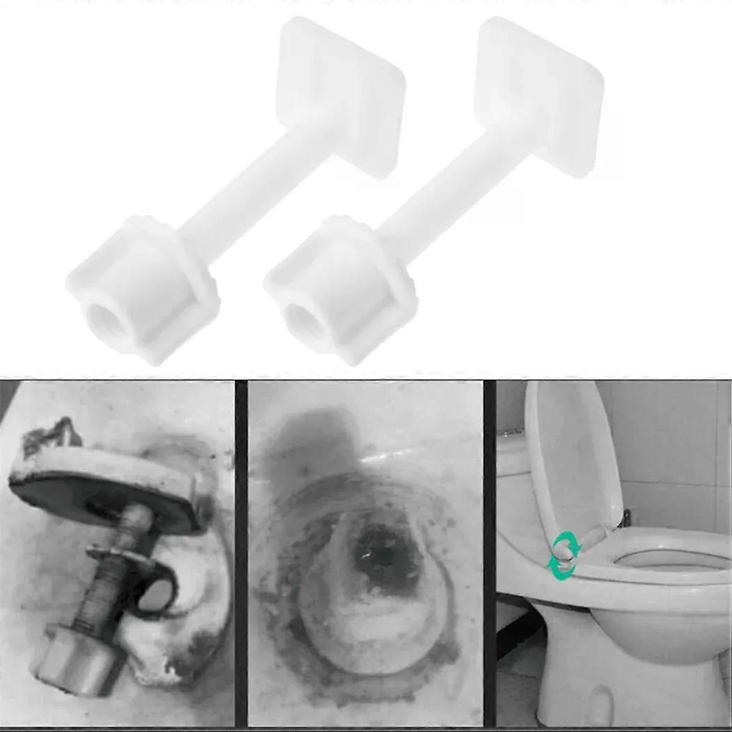 2 Sets Befestigungsschrauben Für Scharniere Von Toilettendeckeln Aus Kunststoff, Universeller Ersatz Für Toilettendeckel, Badezimmerzubehör