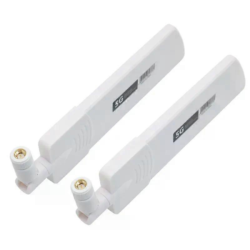 Supernew 2 Stück 5g/3g/4g/gsm Vollband-klebestift-omni-funk-smart-meter-router-modul Mit 40 Dbi Verstärkung, Weißer Sma-stecker