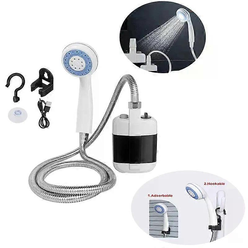 Tragbare Campingdusche Für Wohnmobile, Outdoor-dusche Mit Usb-aufladung, Elektrische Duschpumpe Für Haushalt, Camping, Wäsche, Gartenarbeit, Tierpflege