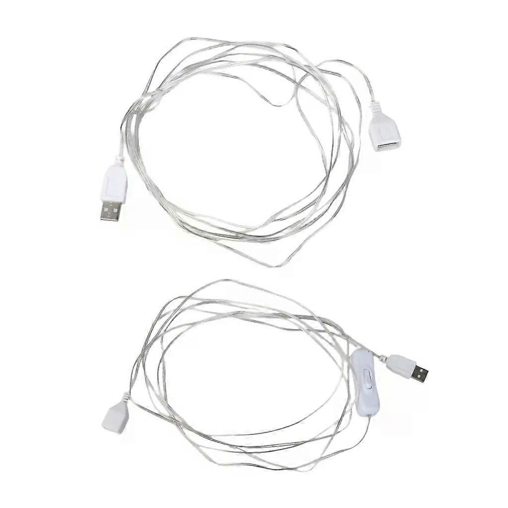 1 Stück Usb-verlängerungskabel (stecker Auf Buchse) Zum Laden Von Usb-lampen Und -lüftern – Zuverlässige Verbindung Mit Oder Ohne Schalter