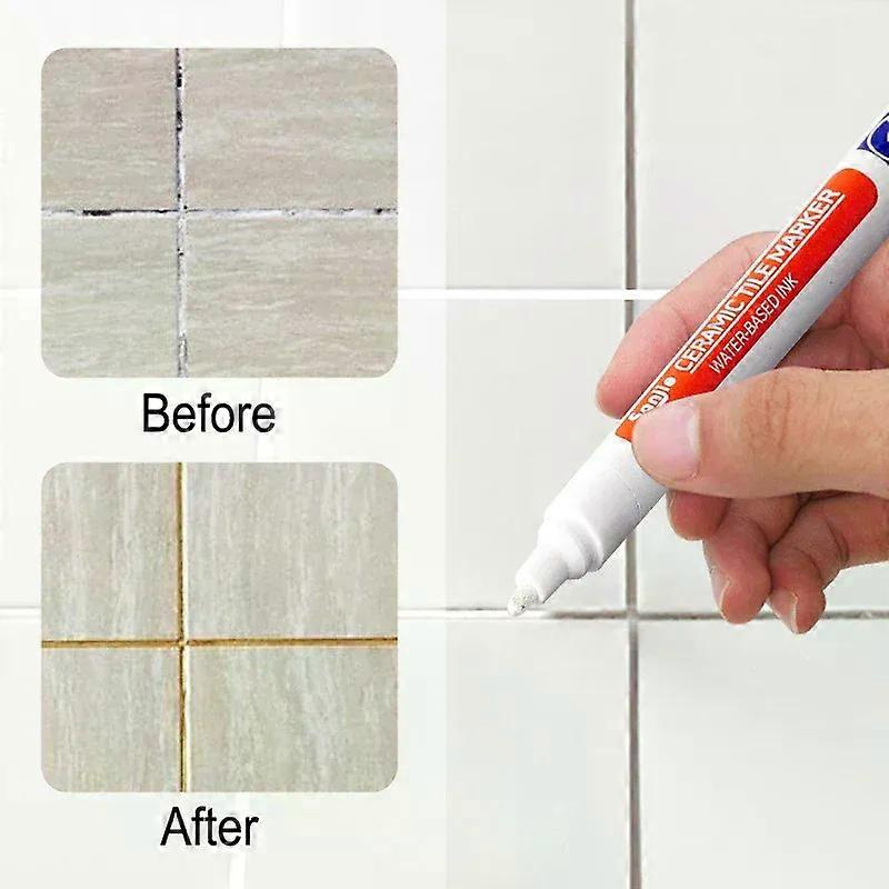 Weißer, Wasserfester Fliesenmarker, Fugenstift, Wandnahtstift Für Fliesen, Böden, Badezimmer, Desinfektion, Nahtreparaturwerkzeuge
