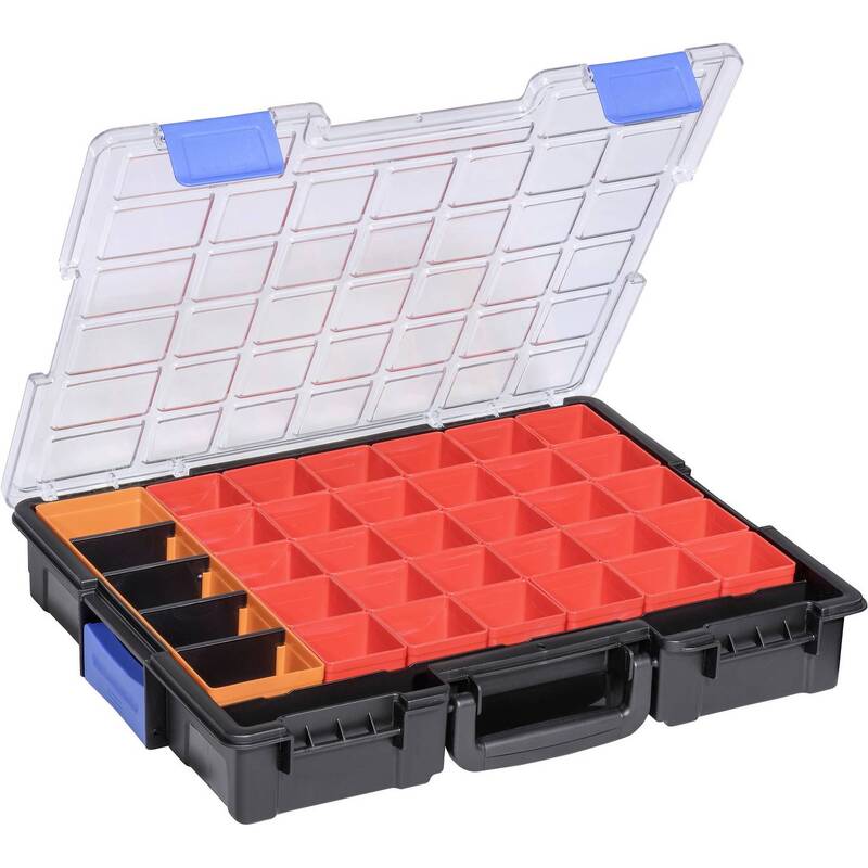 [neuwertig] B-ware Allit Sortimentskoffer Europlus Pro K44/36 Werkzeugkoffer 36 Fächer Schwarz