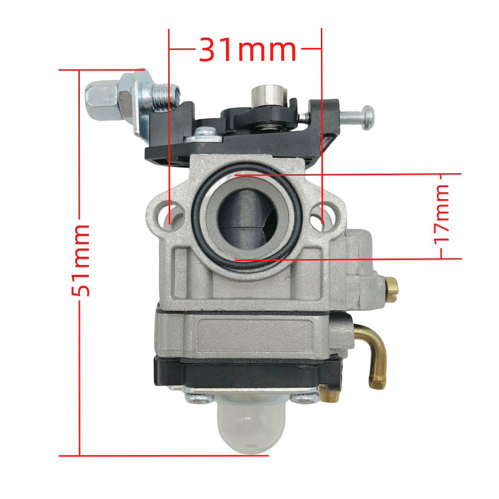 Carburateur P11 Tu26 T242 Pour Tondeuse À Gazon Wyk-186 Hca260 Shc260 Et Débroussailleuse 909-192 Rapport Air/carburant Haute Précision, Conforme Aux Normes D'Origine.