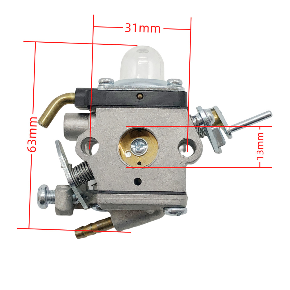 Carburateur De Rechange H129-1c Pour Tondeuses À Gazon, Compatible Avec Les Débroussailleuses Wyl-229, Wyl-229-1 Et 909-230. Caractéristiques : Mélange Air/carburant Haute Précision, Commande Des Gaz