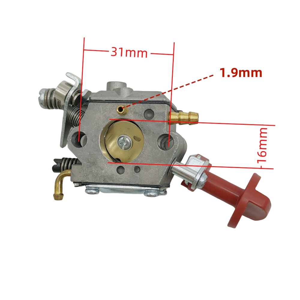 Carburateur Adapté Aux Tronçonneuses Cs2600, Cs2600c, Cs2600es, Cs2700, Moteurs Deux Temps 909-203, Haute Efficacité D'Atomisation Du Carburant, Ensemble D'Accélérateur À Démarrage À Froid En Douceur.