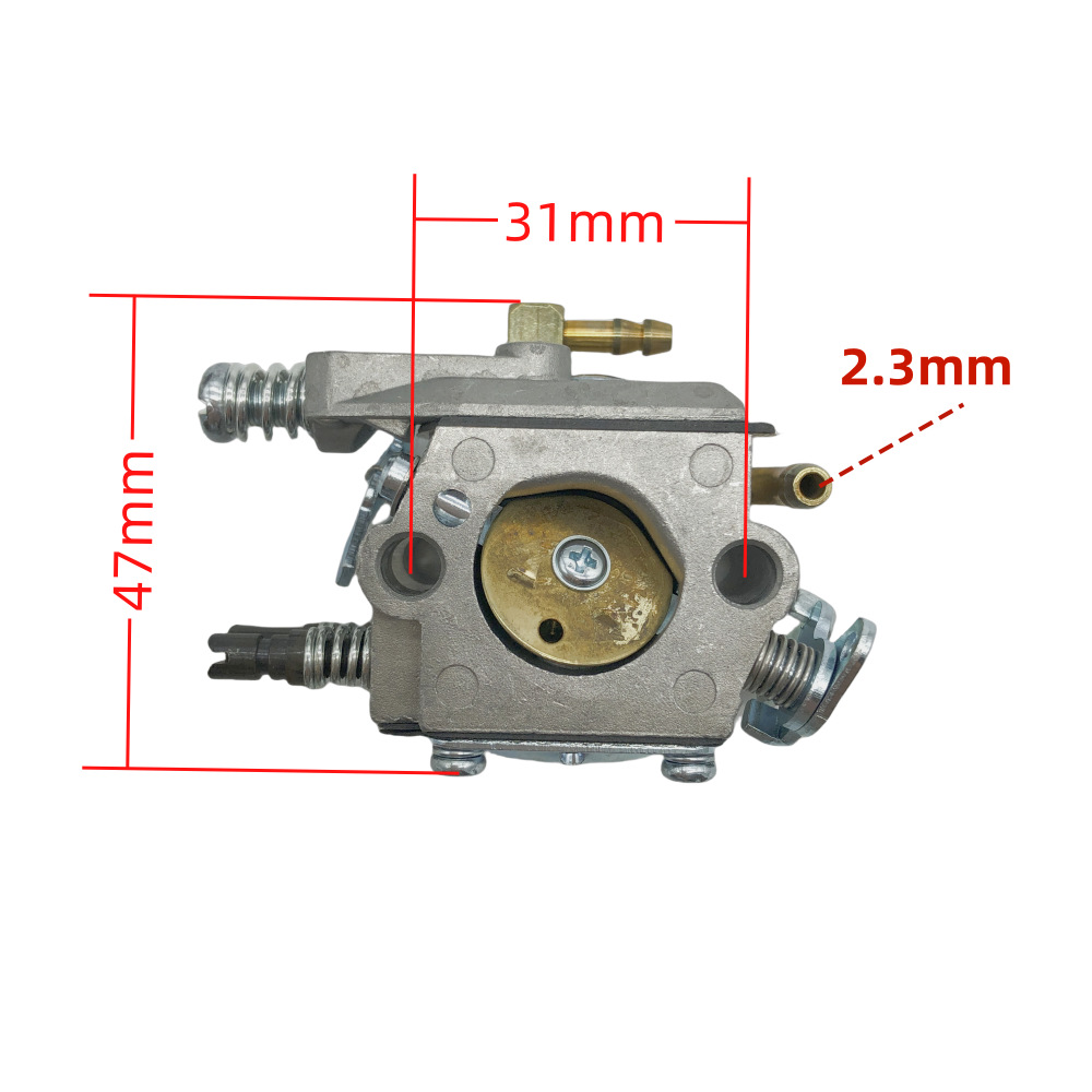 Carburateur Compatible Avec Les Moteurs 2 Temps De 4500, 5200 Et 5800 Tr/min, De 45 Cm³, 52 Cm³ Et 58 Cm³. Le Système D'Accélérateur Pour Tronçonneuse 909-060 Assure Un Démarrage À Froid En Douceur.
