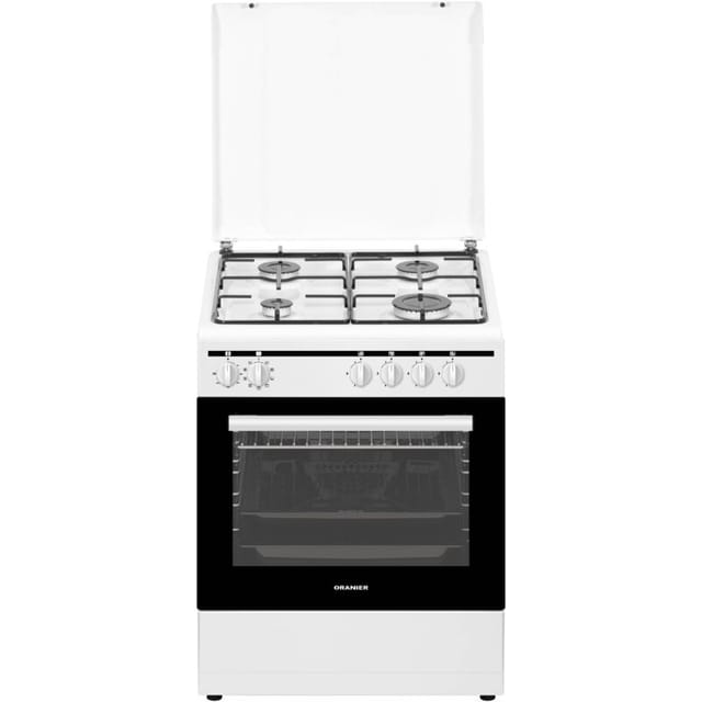 Oranier 60 cm weiß 4 Kochzonen Gas-Elektro-Standherd STK657
