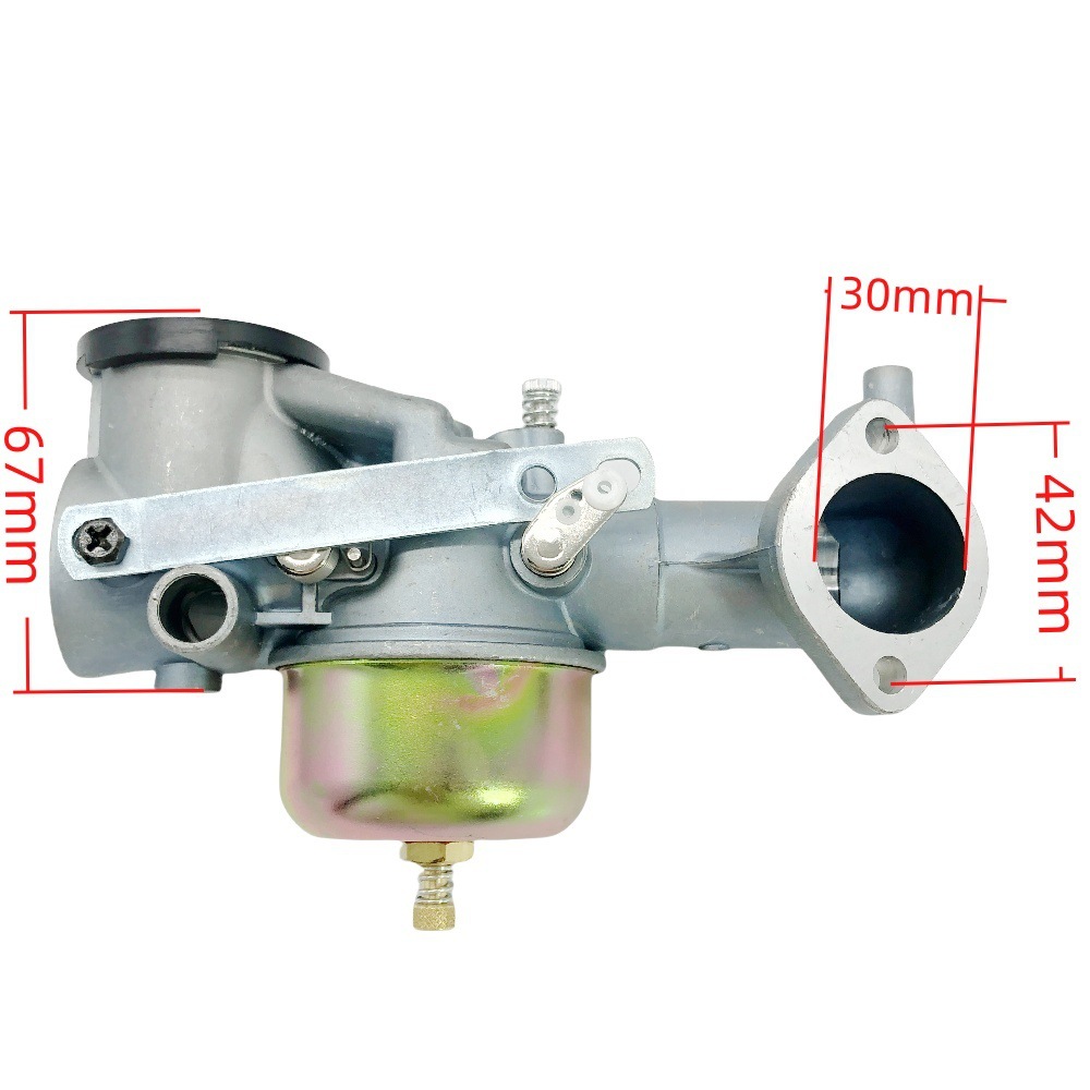 Carburateur Compatible Avec Les Composants De Carburant De Tondeuse À Gazon 491590, 390811, 392152, 191700, 192700, 193700, 808-051 Avec Un Rapport De Haute Précision, Un Ensemble De Corps De Papillon