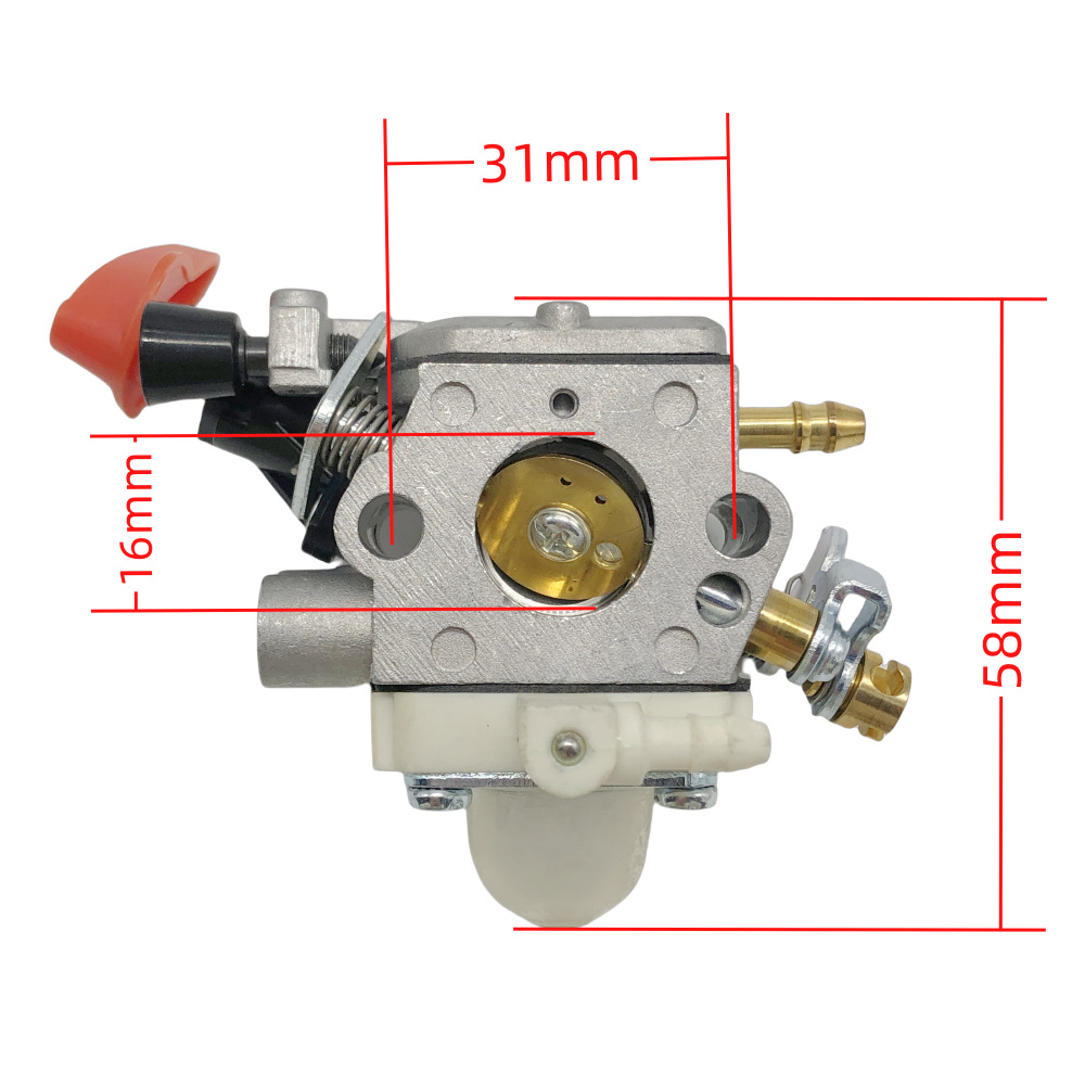 Carburateurs Fs40 Et Fs40c Compatibles Avec Les Pièces Du Système D'Alimentation En Carburant Des Débroussailleuses C1m-s267a4144 120 0608 909-219, Usinés Avec Précision Pour Une Puissance De Sortie S