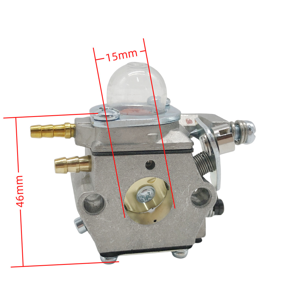 Carburateur Et Entretoise Pour Pièces Du Système D'Alimentation De La Tronçonneuse Wt460 909-130 : Usinés Avec Précision Pour Un Démarrage À Froid En Douceur Et Une Excellente Économie De Carburant.