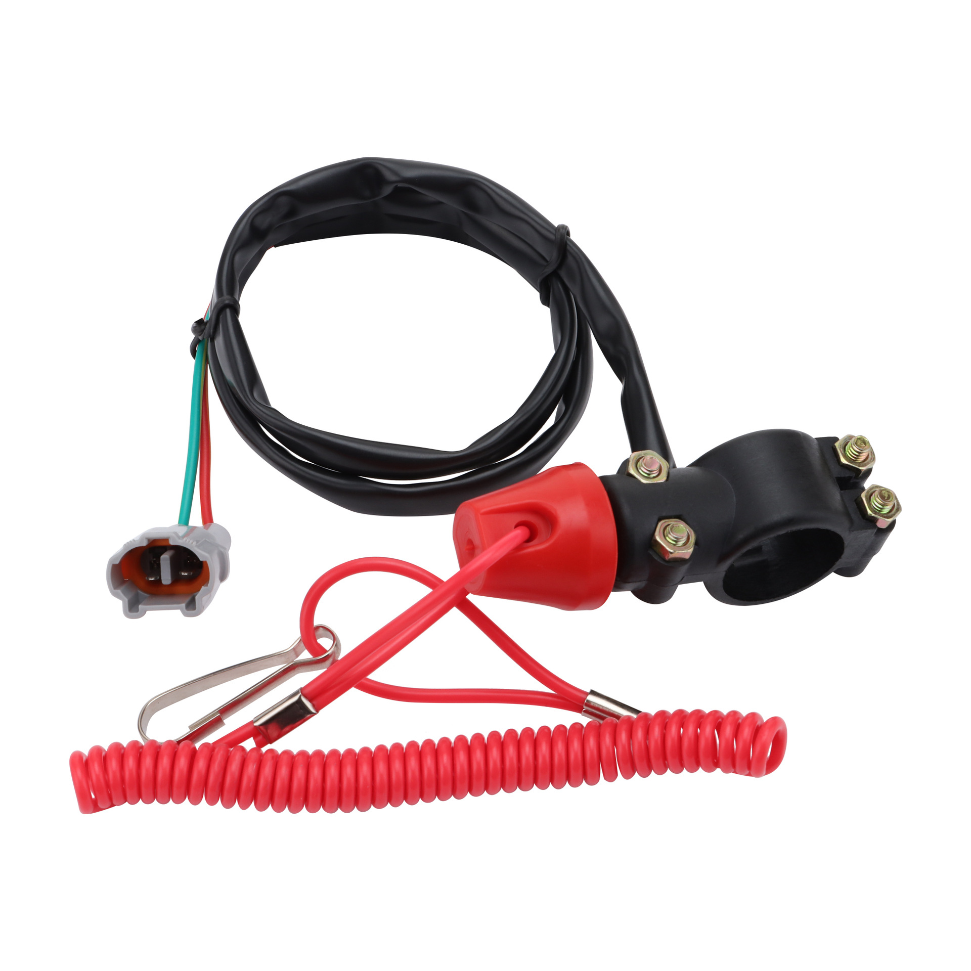 Interrupteur De Moto 22 Mm 7/8 Pouces, Bouton De Commande De Guidon Étanche Et Résistant Aux Chocs, Compatible Avec Les Motos Tout-terrain, Les Motos De Route, Les Motoneiges, Interrupteur D'Arrêt D'U