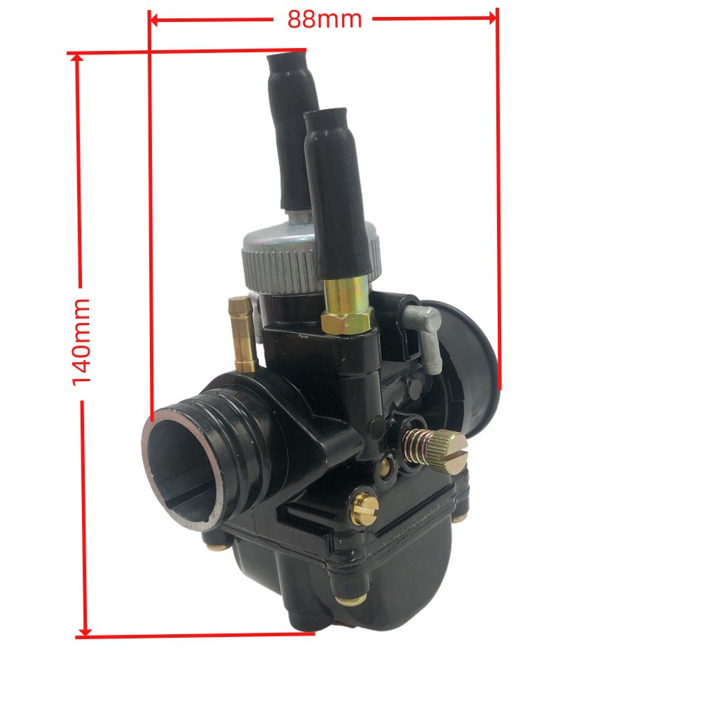 Carburateur 21 Mm Pour Vélo Électrique À Essence 2 Temps 50-100 Cm3, Modèle 404-093. Mélangeur Haute Précision Pour Système D'Alimentation Deux Temps, Démarrage À Froid En Douceur, Pièce De Rechange D