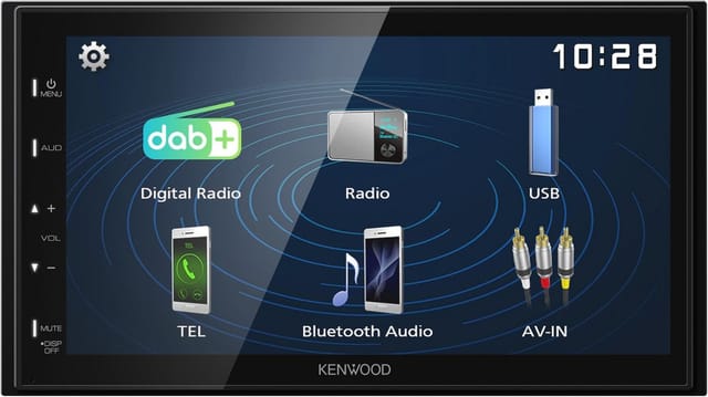 DMX129DAB Doppel-DIN Moniceiver Bluetooth®-Freisprecheinrichtung, dab+ Tuner, Anschluss für - Kenwood