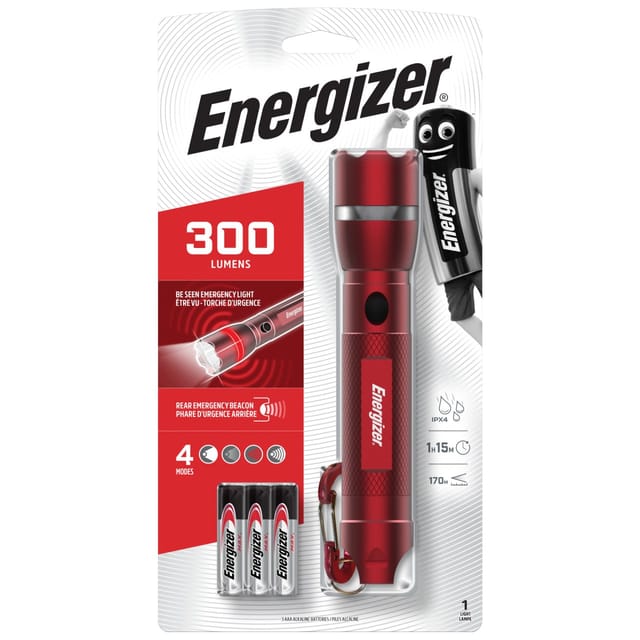 Emergency Metal led Taschenlampe batteriebetrieben 300 lm - Energizer