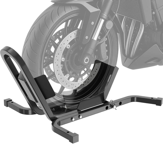 Motorradständer für 17-21', 90-130 mm Vorderrad, einstellbare Motorradwippe aus Stahl, als Transportständer und Montageständer - Xpotool